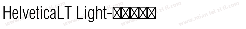 HelveticaLT Light字体转换